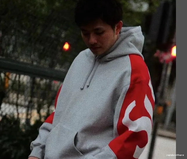 Grey SWEATSHIRT S HOODED M XL Big Hoodie L BIG JACQUARD Sweatshirt Black LOGO LOGO Back 0817